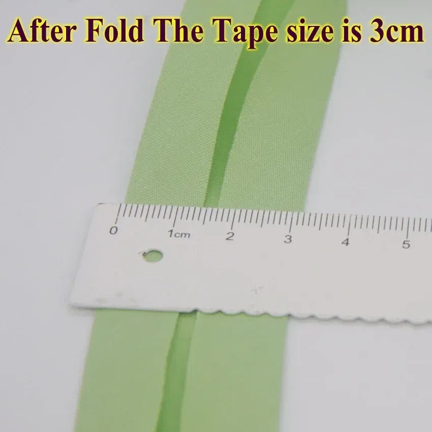 Color: grey, Size: L - Cotton Bias Binding Tape Size 3cm *10meter  Solid Color DIY Handmade Sewing Material Bias Tape