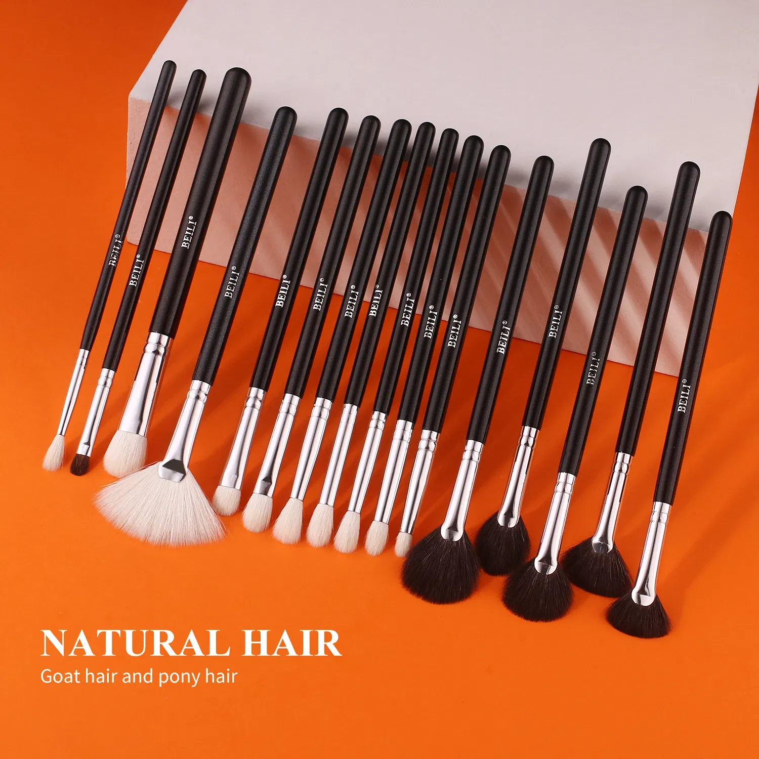 Handle Color: Green, Ships From: france - BEILI Makeup Brush Set with Holder 30-42Pcs Professional Foundation Powder Blush Eyeshadow Blending Brushes Kit Make Up Tools
