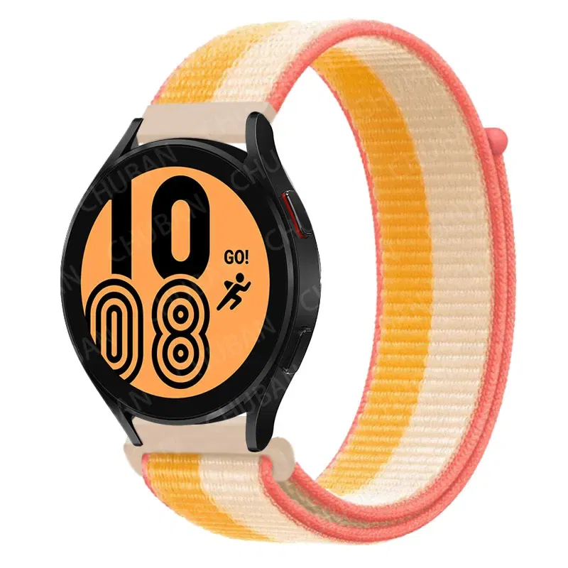 Band Color: Deep Pink, Band Width: 20mm - 20mm/22mm nylon Band