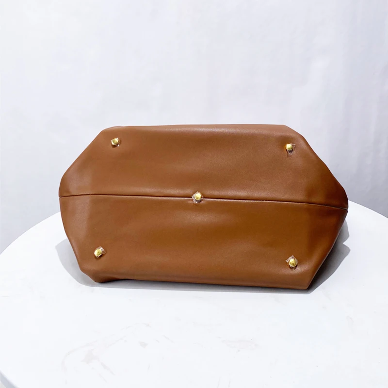 Genuine Leather Large Capacity Big Bags For Women Luxury Designer Handbag And Purses 2024 New In Vintage Cowhide Commuting Tote