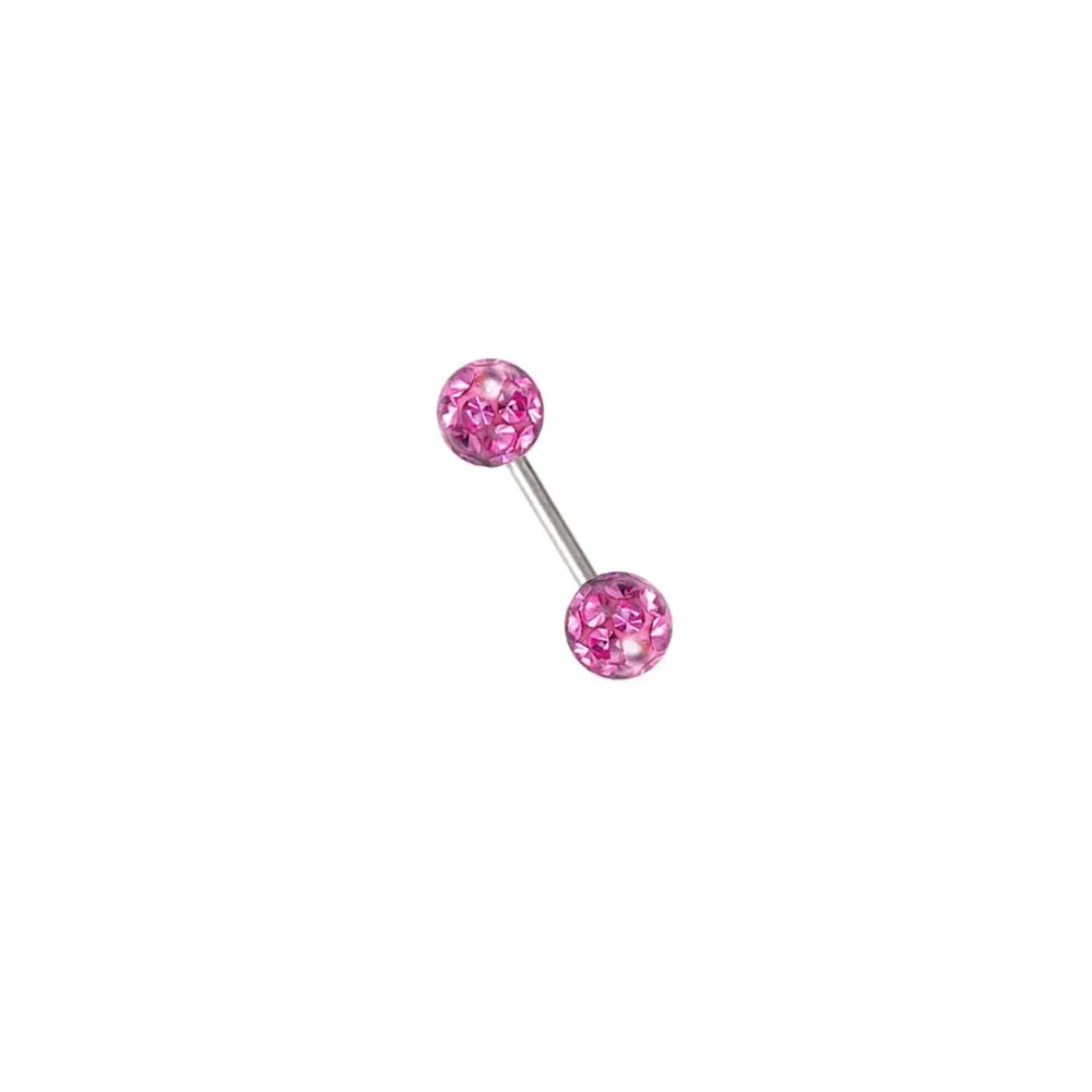 Metal color: Silver Plated, Main Stone Color: green - 16g 1.2mm Coated Crystal Steel Ear Stud Tragus Helix Cartilage 3/4/5mm CZ Ball 6/8/10/12/14mm Bar Barbell Piercing