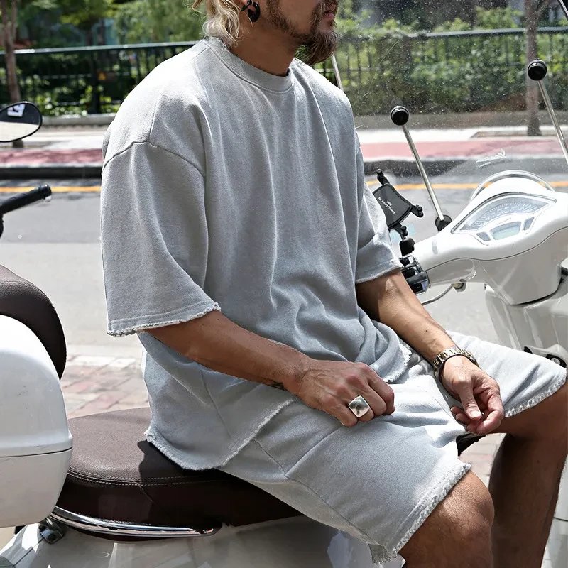 Casual Loose Fit Solid Sports Sets