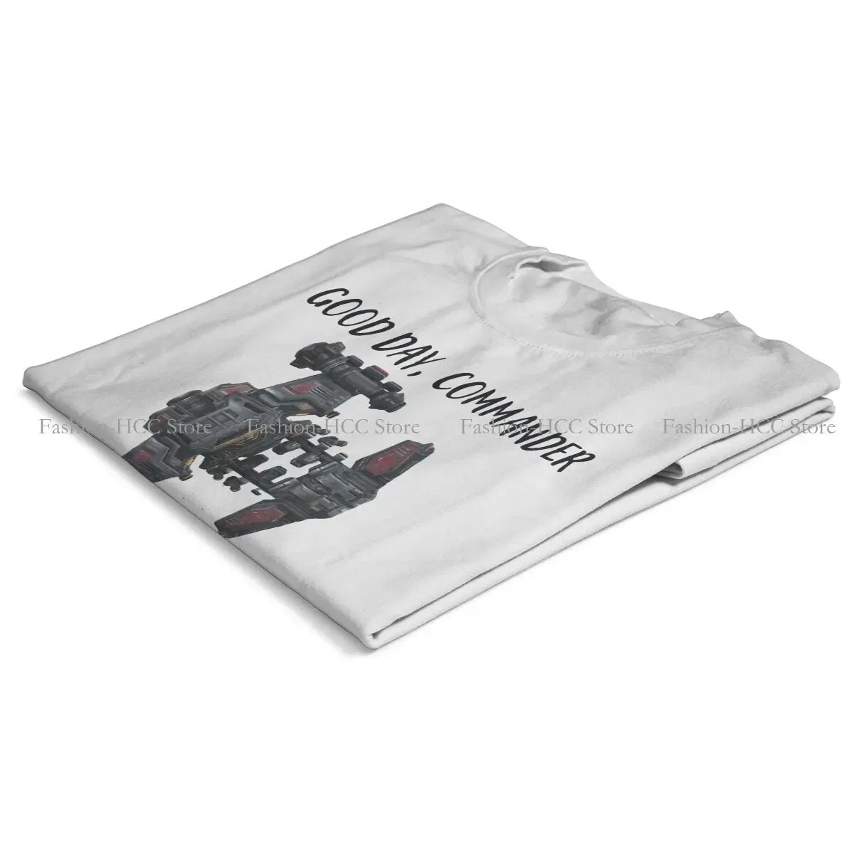 Color: WHITE, Size: XXL - StarCraft Military Science Game Polyester TShirts Battlecruiser Personalize Homme T Shirt Hipster Tops
