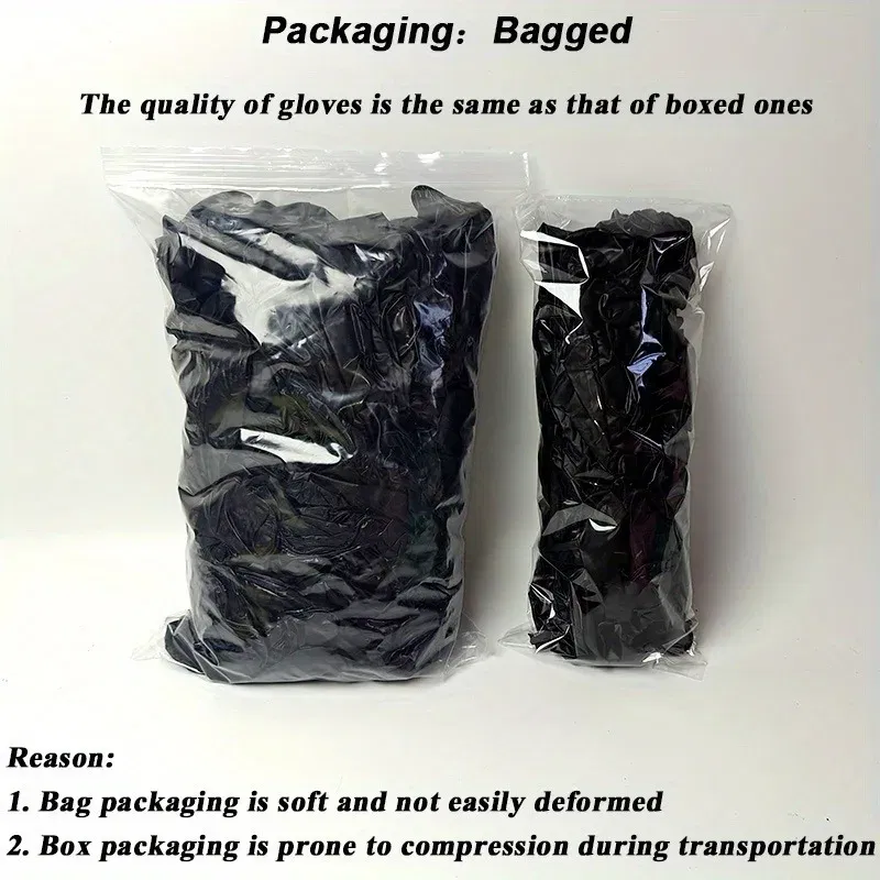 Disposable Black Nitrile Gloves for Household Use Latex Free Powder Free Cleaning Gloves Tattoo  Hairdressing Tools