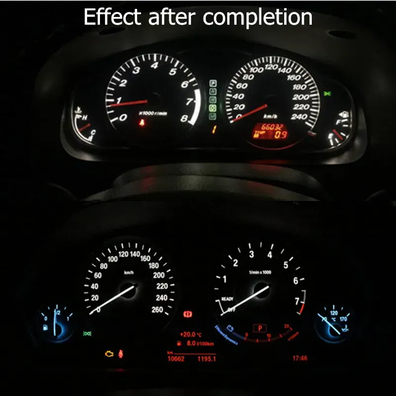 Emitting Color: DEEP BLUE, Color Temperature: 3000K - 100pcsLED 3528 SMD Car Cluster Gauges Dashboard White Ice Blue Red Pink Green Red Instruments Panel Light Neo Wedge Bulbs