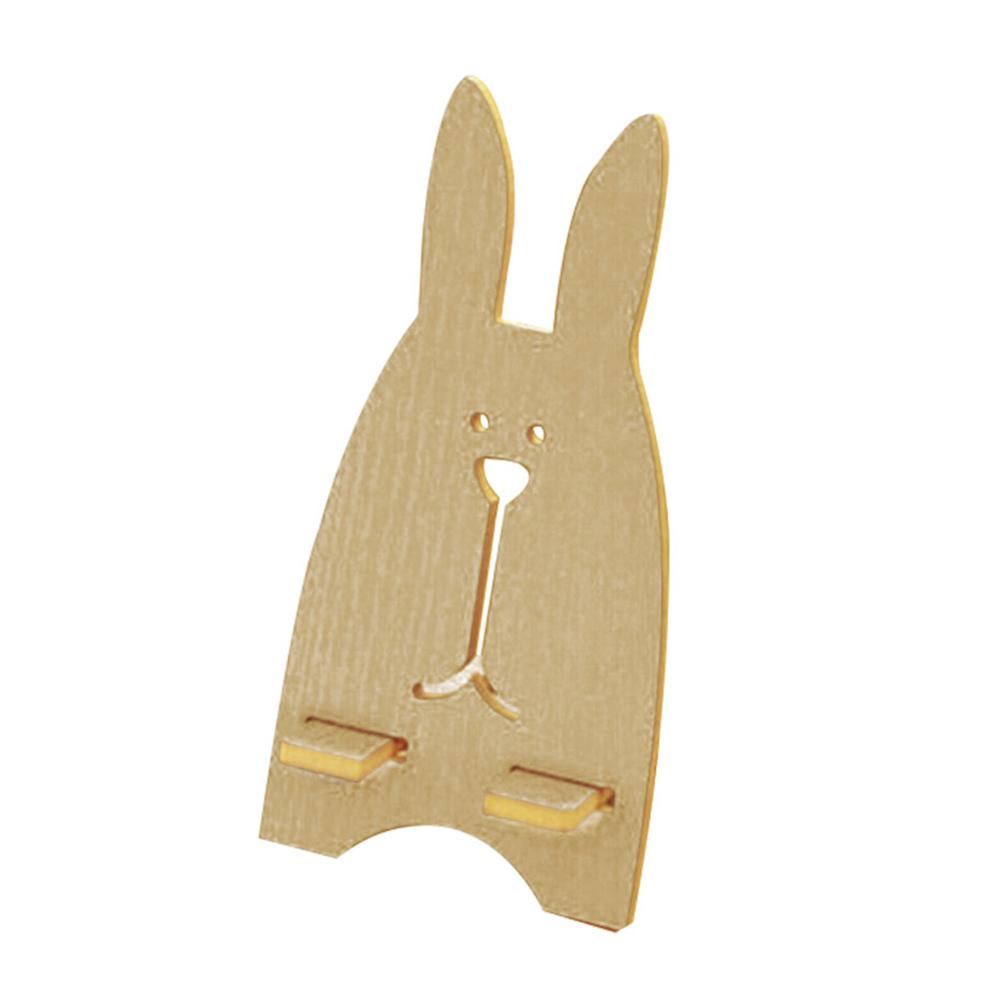 Color: Pink - Portable Wood Mobile Phone Cellphone Holder Desktop Mount Stand Bracket Rack Mobile Phone Accessories 2021