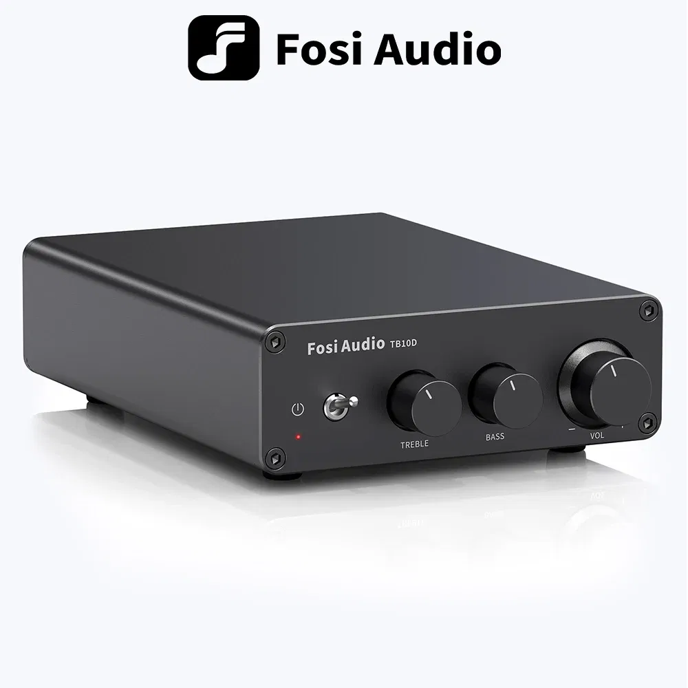 Color: transparent, Ships From: CHINA - Fosi Audio 300Wx2 HiFi Sound Power Amplifier Upgrade New  TPA3255 Class D Stereo Amp With Treble Bass For Home Speaker