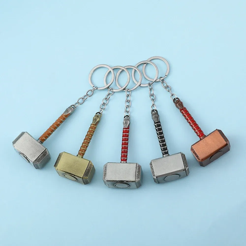 Color: GRAY, Ships From: CHINA - Avengers Thor's Hammer Pendant Keychain Superhero Thor Odinson Opener Beer Bottle Openers Keyring Accessories
