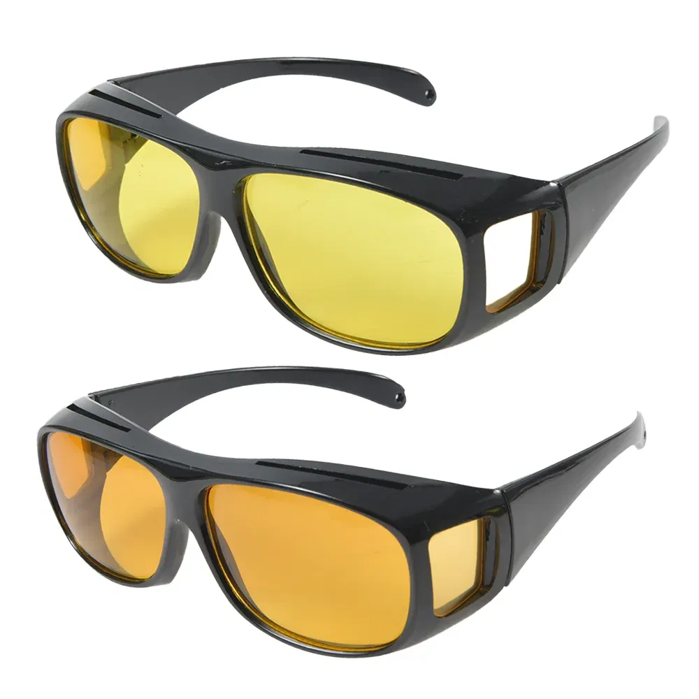 Color Name: Orange - Car Night Vision Sunglasses Night Driving Glasses Driver Goggles Unisex Sun Glasses UV Protection    Sunglasses