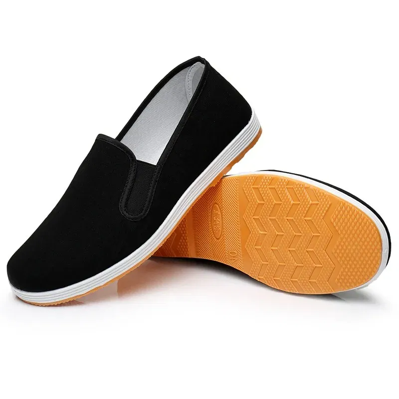 Color: Army Green, Shoe Size: 45 - Men's Traditional Chinese Kung Fu Cotton Cloth Shoes Tai-chi Martial Art Training Sneakers Breathable Wearable Sport Footwear