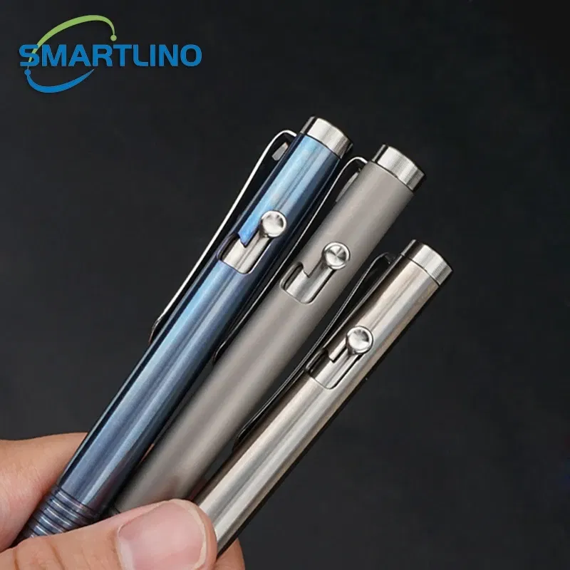 Color: multi - High Quality Titanium Tactical Bolt Action Ballpoint Pen Self Defense EDC Writing Tools for Outdoor Traveling Office Gift