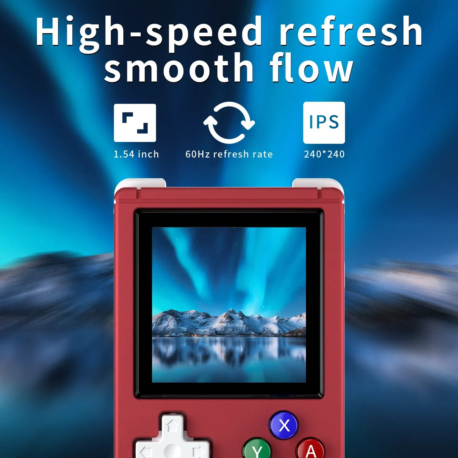 Color: WHITE - ANBERNIC RG Nano Retro Handheld Game Console RGNano Portable Mini Aluminum Alloy 1.54” IPS Screen 64G 5400 Games Hi-fi Speaker