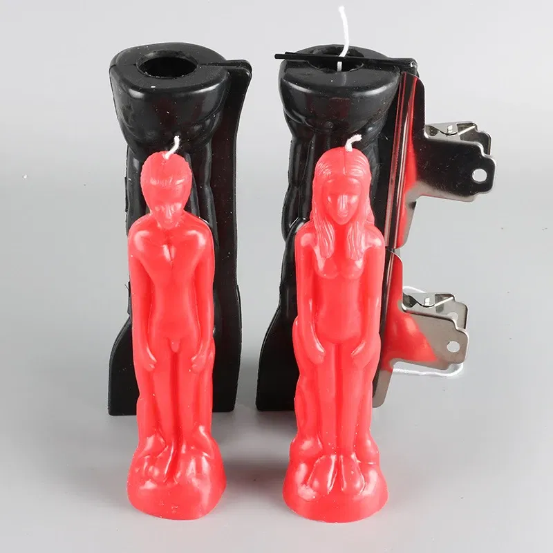 Color: Light Grey - DIY Candle Mold Humanoid Candle Mold Men and Women Shape Candle Making Supplies Plaster Mold Resin Mold Fondant Tools Soap Mold