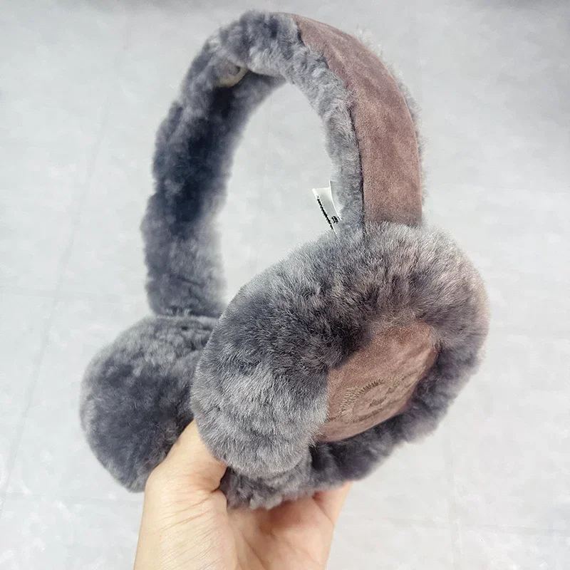 Color: green - Fashion Autumn Winter Earmuffs Women Men Ear Warmer Plush Solid Color Adjustable Foldable Ear Muffs Earflap Earmuffs