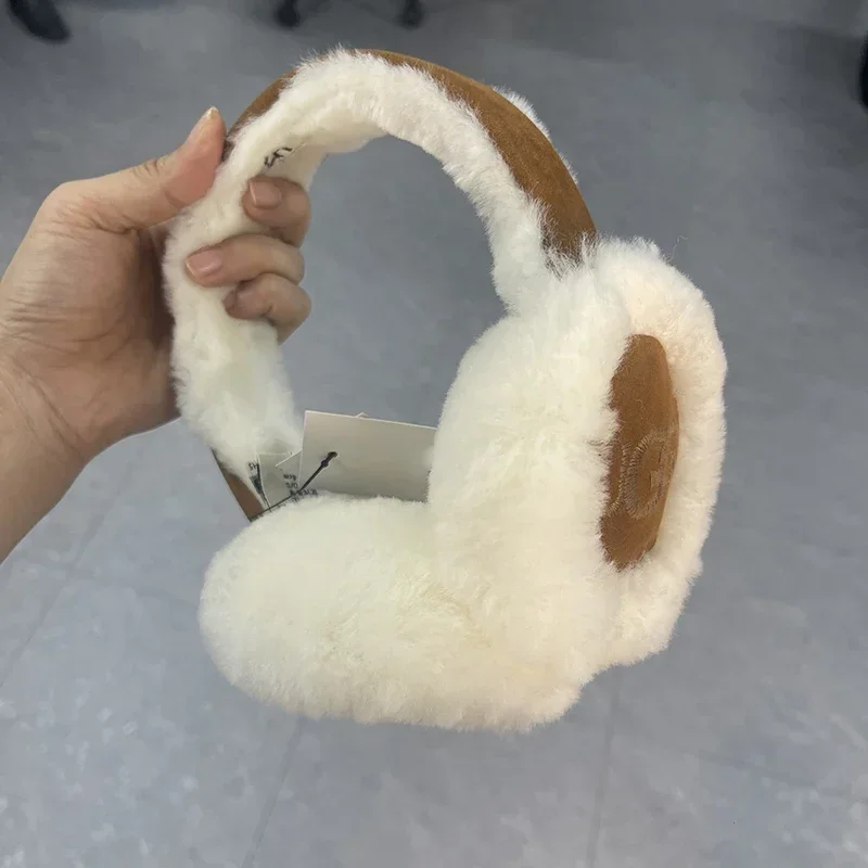 Color: green - Fashion Autumn Winter Earmuffs Women Men Ear Warmer Plush Solid Color Adjustable Foldable Ear Muffs Earflap Earmuffs