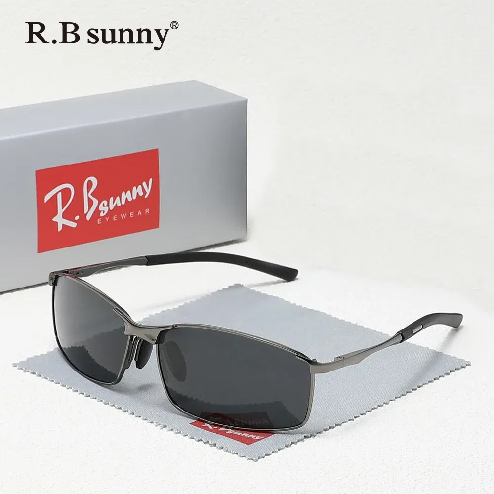 Lenses Color: Blue - Fashion Rectangle Sunglasses Polarized UV400 Parsnip Glasses For Men Women Driving Fishing Casual Eyewear