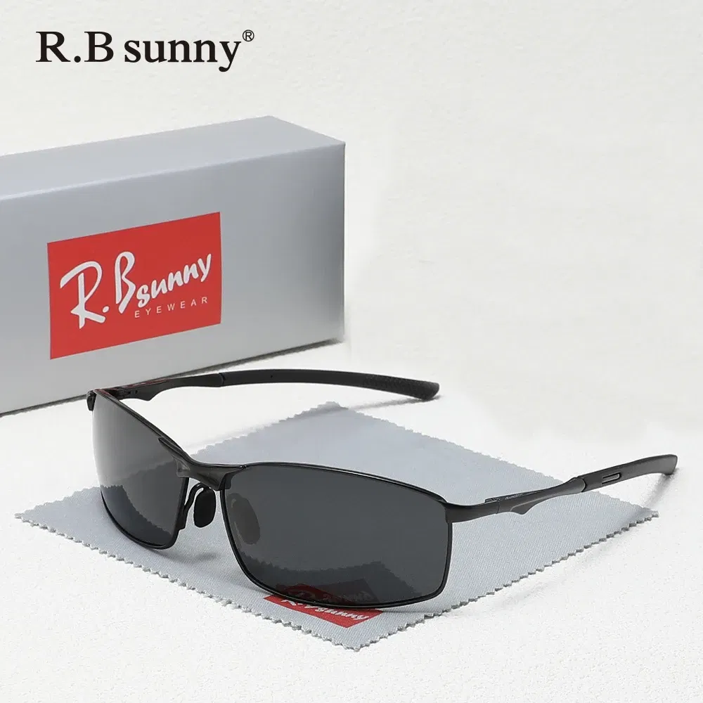 Lenses Color: Blue - Fashion Rectangle Sunglasses Polarized UV400 Parsnip Glasses For Men Women Driving Fishing Casual Eyewear