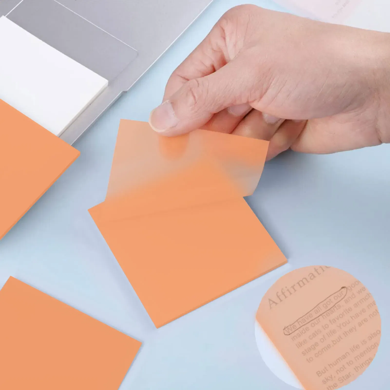 Color: Yellow, Ships From: CHINA - Transparent Sticky Notes Transparent Sticky Notes For Office School Message Reminder Self-Adhesive Clear Memo Message Reminder