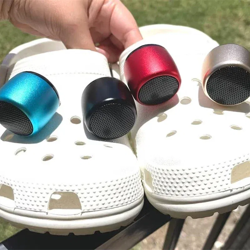 Color: Red, Ships From: CN - Funny Croc Mini BT Speaker charm accessories Christmas Gift For Friends