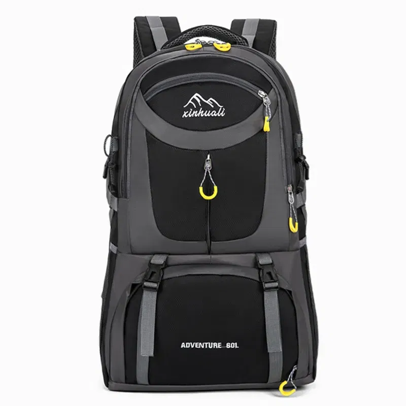 Color: Chocolate - 2024 New High Capacity Outdoor Sports Travel Backpack 40L/60L Mountaineering Backpack
