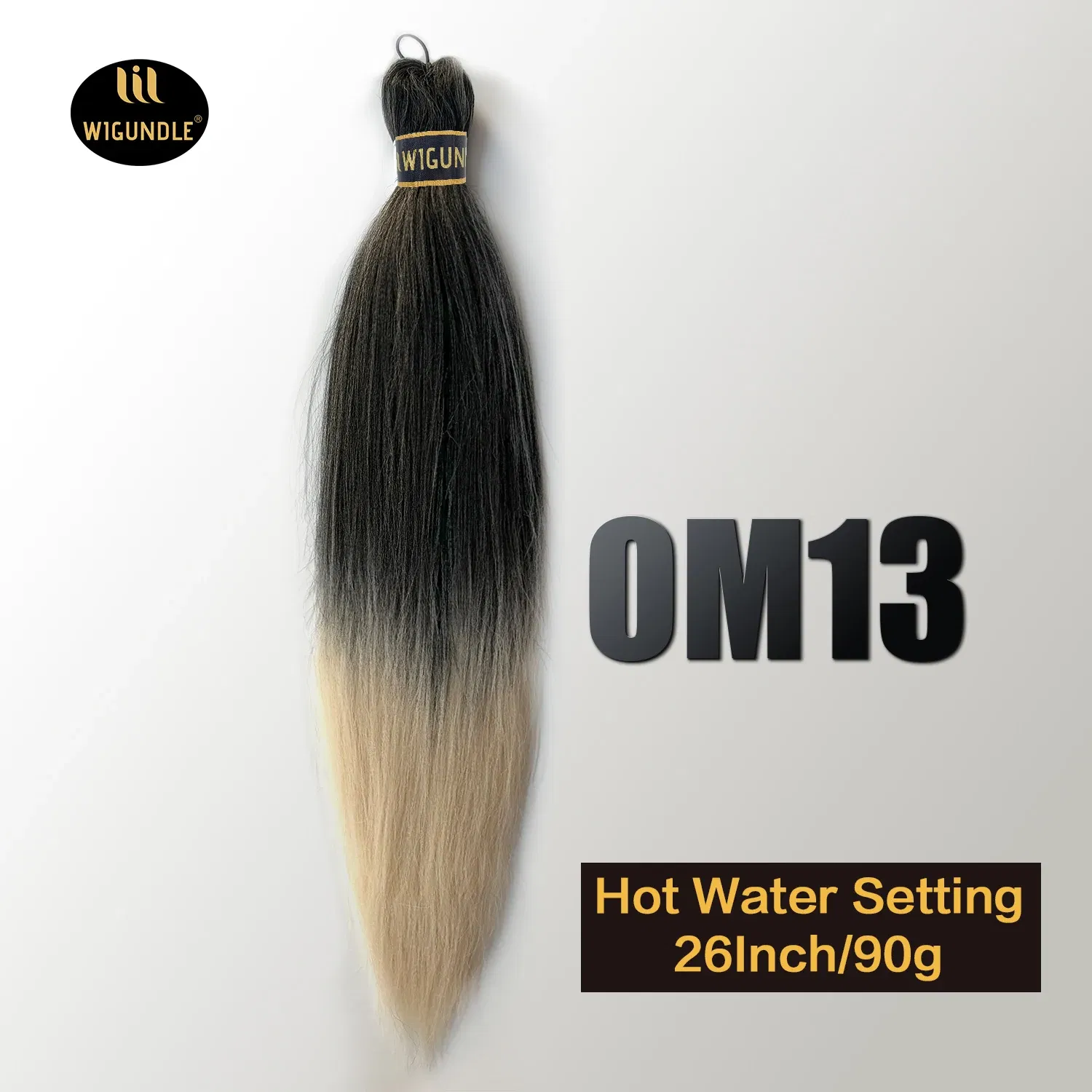 Color: T1B/4/27, Stretched Length: 26inches, Bulk Buy: 3Pcs/Lot - Kanekalon 26inch Hot Water Set Pre Stretched Jumbo Braiding Hair Box Twist Braids Synthetic Hair Extensions For Women Soft Yaki