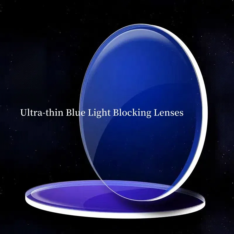 JAEVAR Blue Light Blocking Lenses 1.56/1.61/1.67/1.74 HD Myopia Hyperopia Office Computer Optical Prescription Lenses 1 Pair
