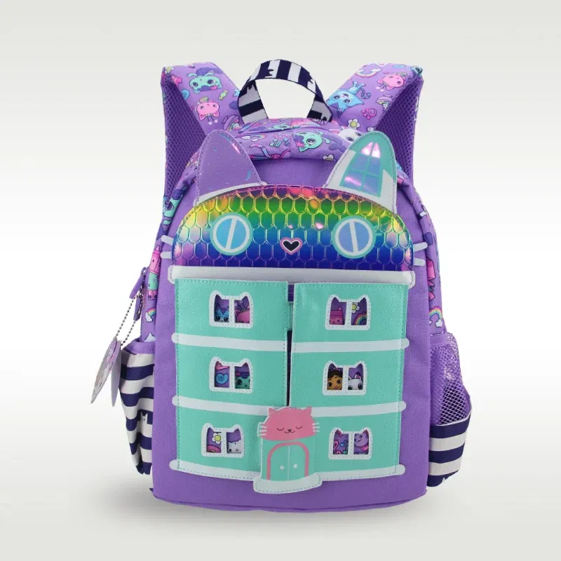 Color: green - Australia smiggle original children's schoolbag girls Gabby shoulder backpack Kawaii 3-7 year modeling bags 14 inch