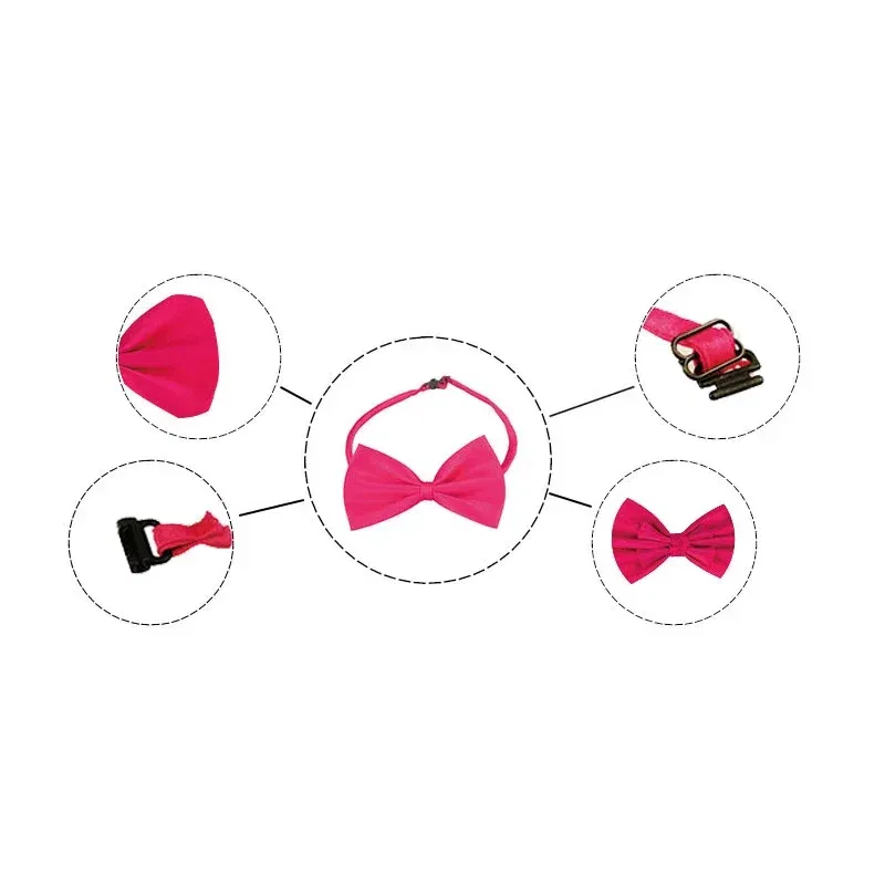 Color: Black - Pet Dog Cat Necklace Adjustable Strap for Cat Collar Dogs Accessories pet dog bow tie puppy bow ties dog Pet supplies