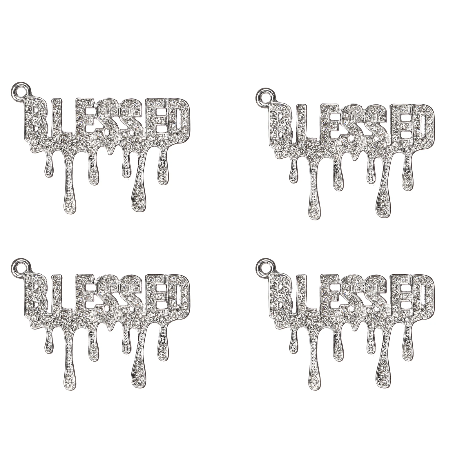 Metal color: Gold-color, Ships From: CHINA - 10pcs BLESSD Rhinestone Letter Charms For Bracelet Bangle Jewelry Making DIY Accessories Wholesale LTC0289-LTC0292