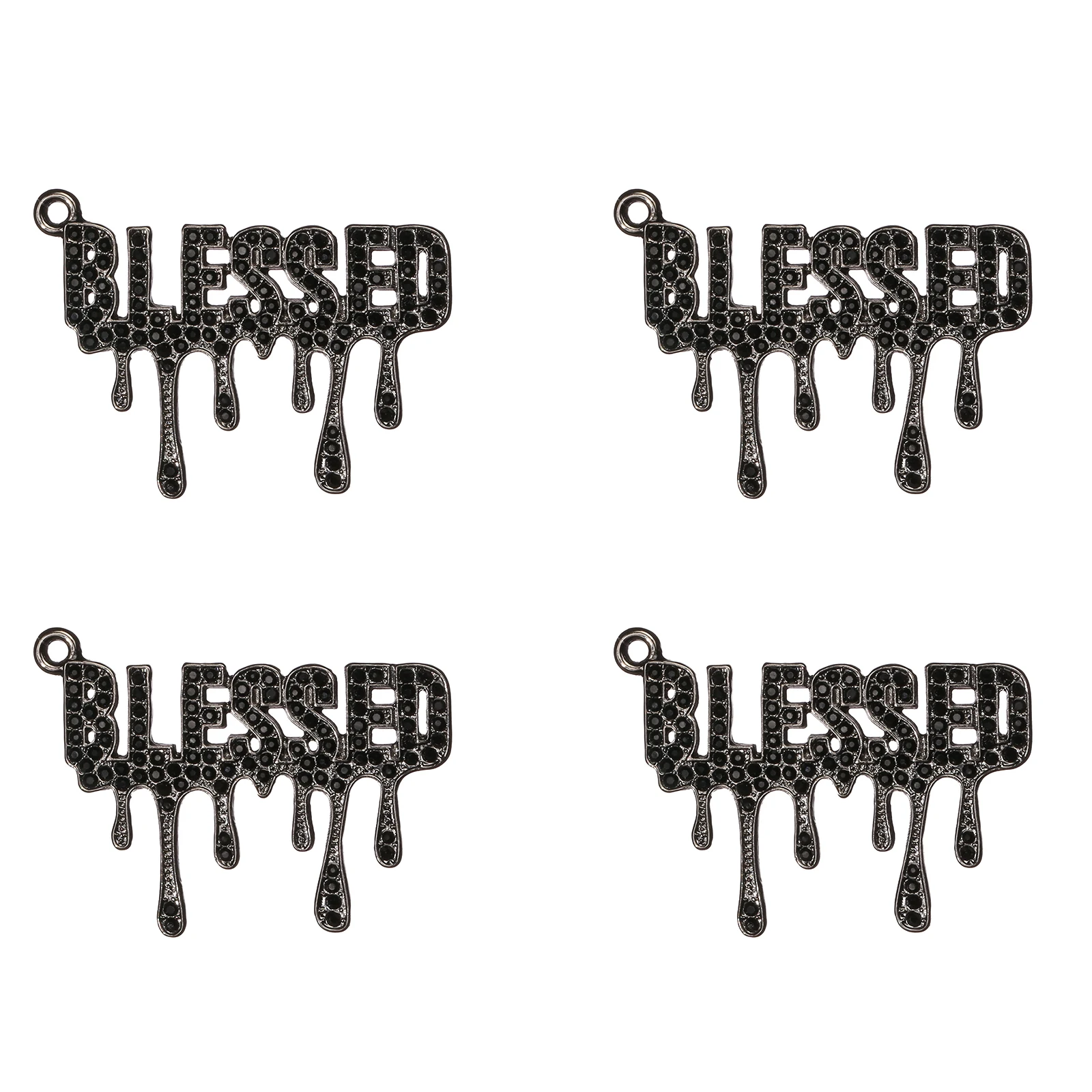 Metal color: Gold-color, Ships From: CHINA - 10pcs BLESSD Rhinestone Letter Charms For Bracelet Bangle Jewelry Making DIY Accessories Wholesale LTC0289-LTC0292