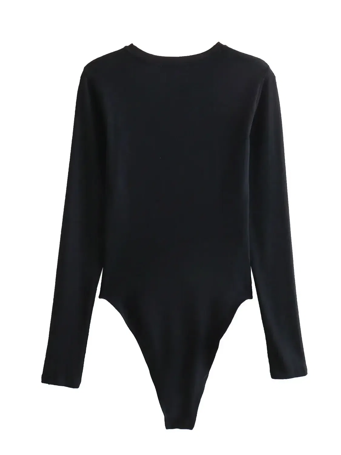 Color: green, Size: L - XNWMNZ Women's Fashion 2023 Long sleeved Modal Bodysuit Women High Street Versatile Round Neck Slim Female Chic Bodysuit