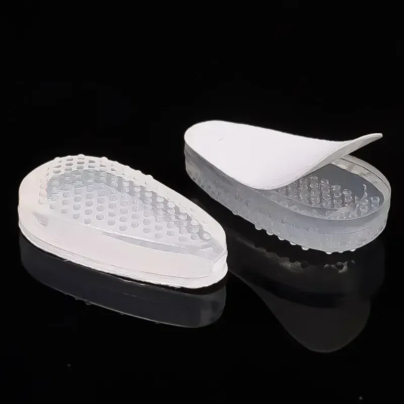 Color: GRAY - Silicone Glasses Nose Pads Soft Non Slip Air Cushion Nose Holder Transparent Invisible Self Adhesive Sticker Eyewear Accessories