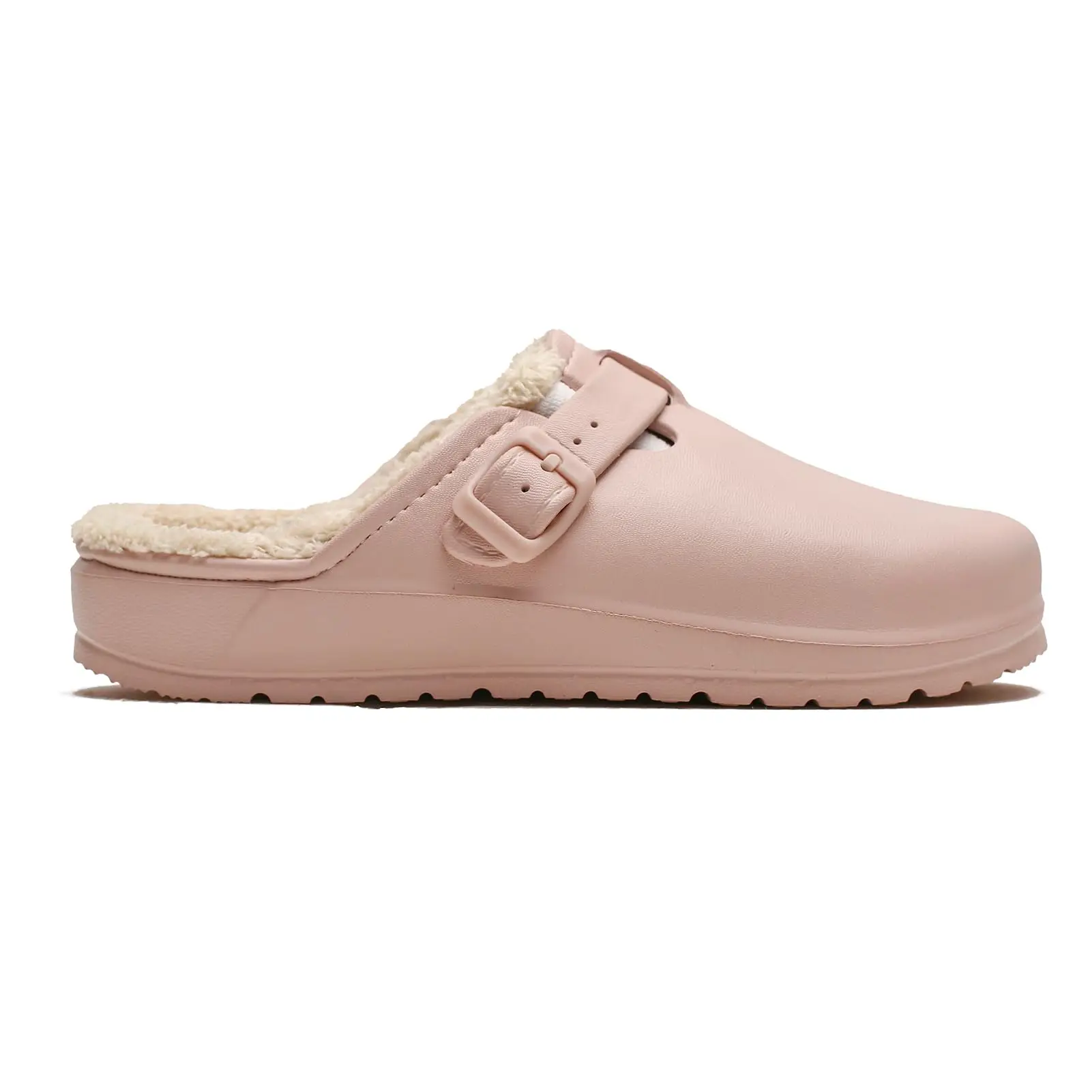 Color: Beige, Shoe Size: 44, Ships From: CHINA - Asgard Fur Women Slippers New Anti-slip Waterproof Plush Lined Outdoor Garden Shoes Winter Fluffy Shoes Warm Fuzzy House Slides