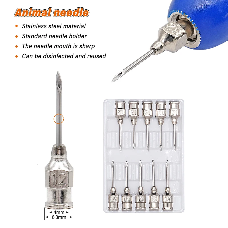 Color: Gold - 1-10ml Automatic Veterinary Continuous Syringe Animal Injection Adjustable Vaccine for Livestock Pig Cattle Sheep Chicken