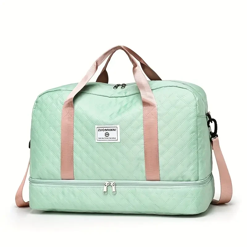 Ultra-Lightweight Large Capacity Argyle Travel Duffle Bag