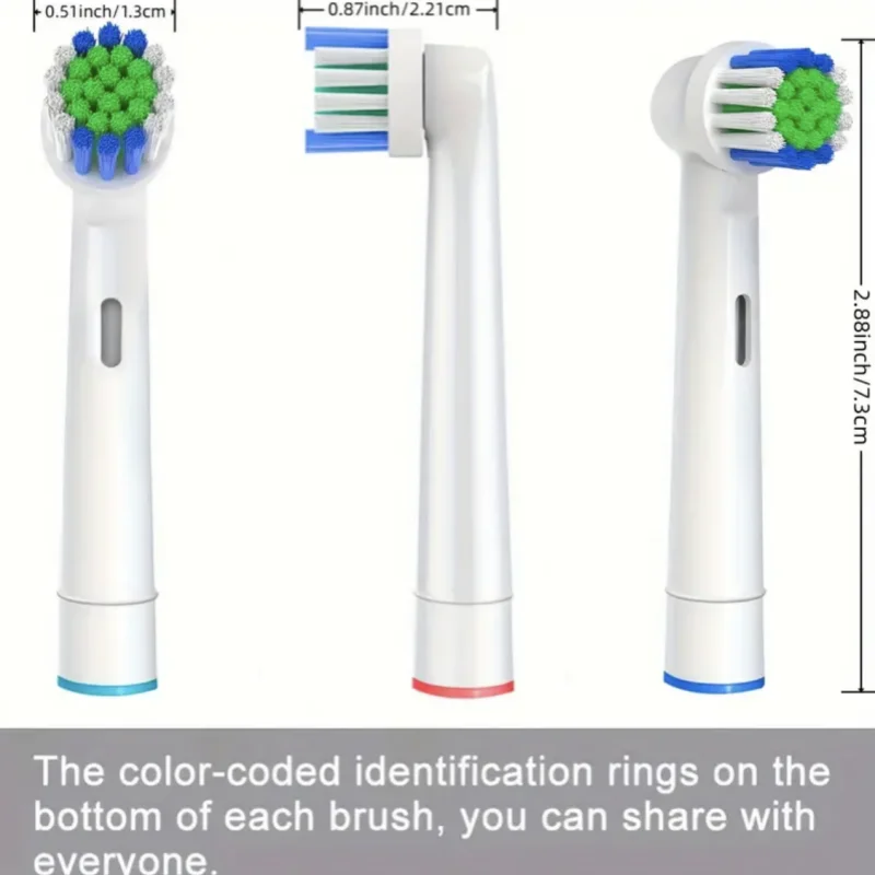 Color: Ivory - Compatible with Oral B electric toothbrush head p2/4000/3757/d12/3766 Braun replacement head universal