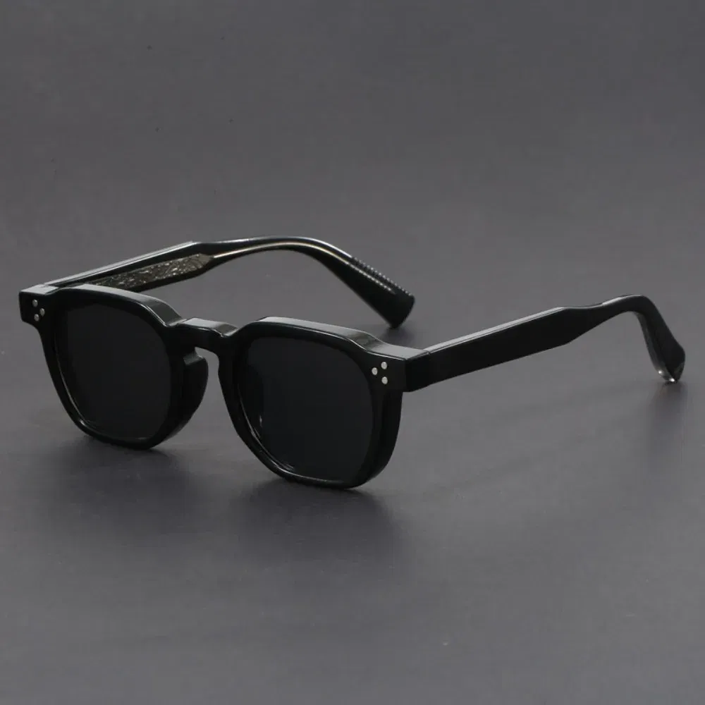 Lenses Color: WHITE - Boho Retro Polarized Sunglasses for Men Frame Polygonal Women's Sunglasses Outdoor High Quality Travel Glasses