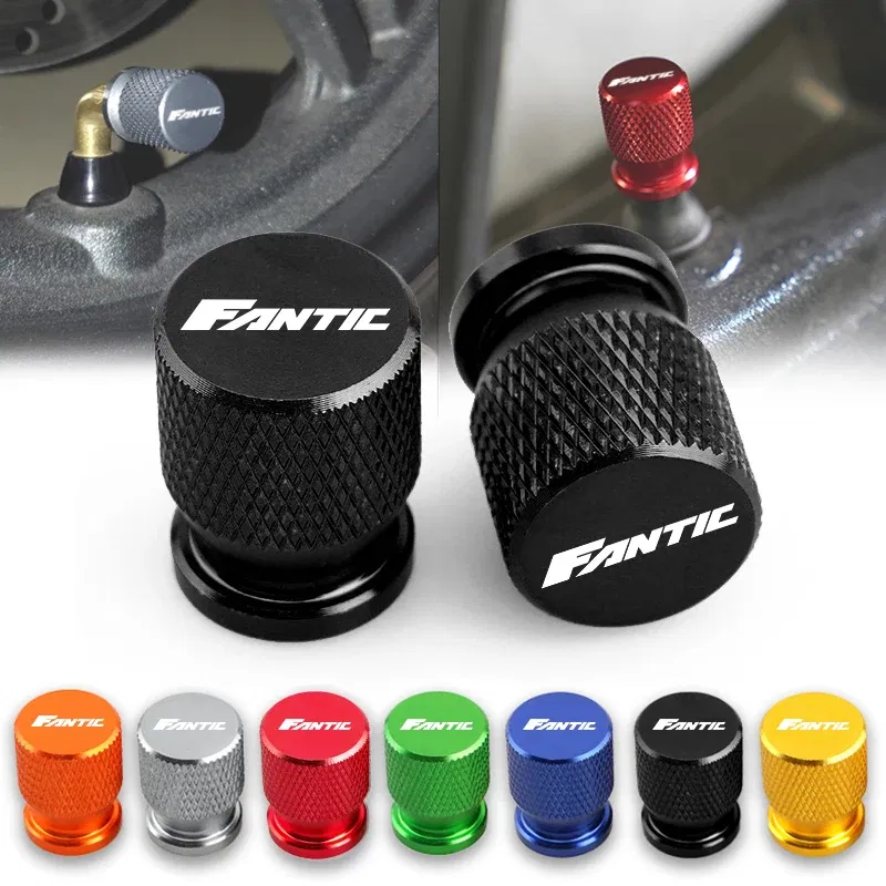 Color: Gold - Motorcycle Tire Valve Caps Fit For FANTIC CABALLERO FLAT TRACK 125 250 500 RALLY/SCRAMBLER 500 ENDURO RANGE XE125/XEF250 450/XE5