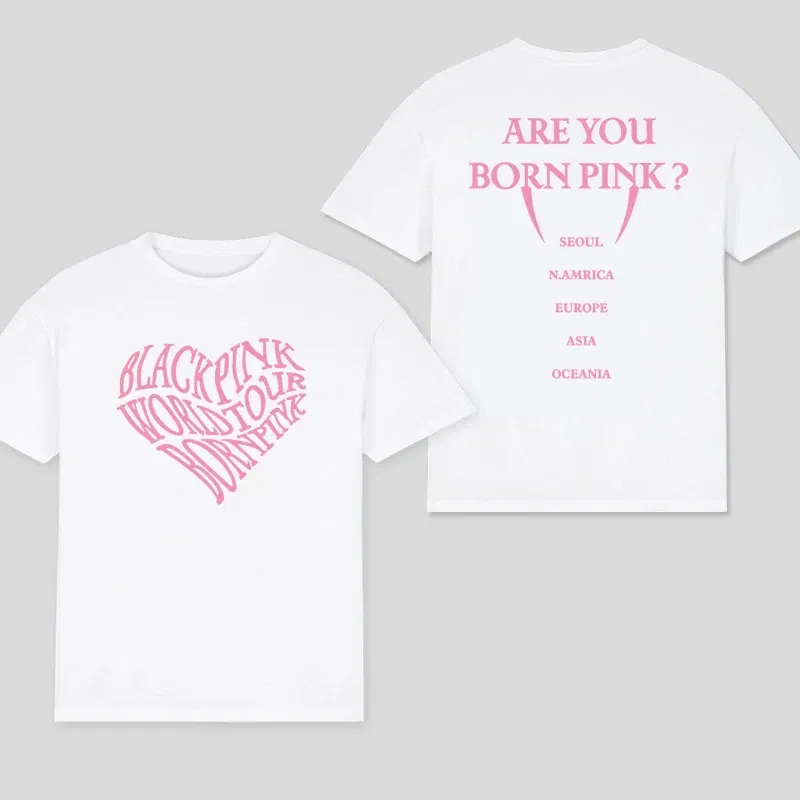 Color: SKY BLUE, Size: XL - 100% Cotton T Shirt Men Women T-shirt Black Print Pink Kpop Short Sleeve Casual Oversized Girl Tee Fashion Big Size Clothing