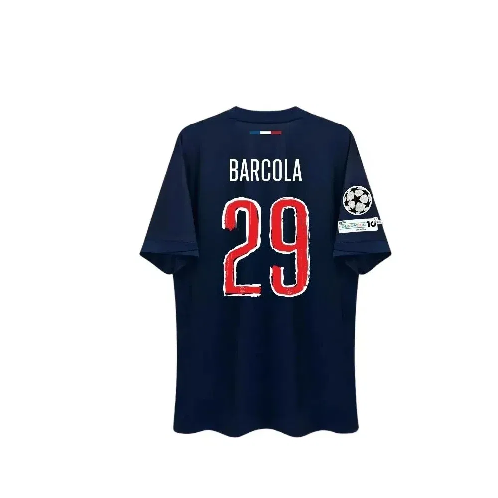 Color: green, Size: M - Paris Saint Germain Champion Men's 3D Printed Sports Fast Drying Breathable T-shirt Football T-shirt Family Children's T-shirt