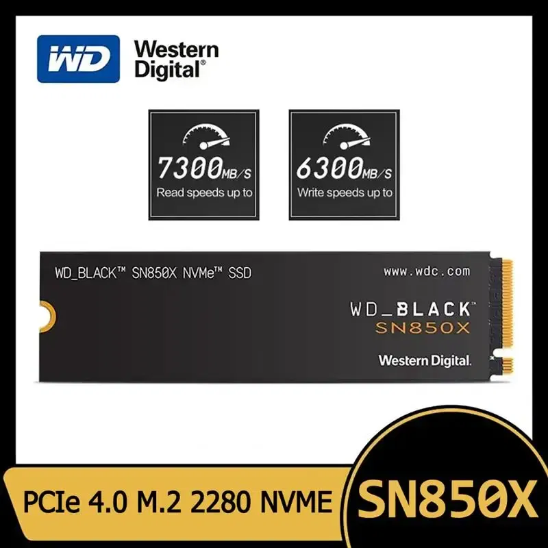 Color: Red, Ships From: CHINA - 2025 Western Digital WD SN850X SSD 1TB 2TB NVMe Gen4 PCIe M.2 2280 PCIe 4.0X4 Drive Internal Solid State Disk for PS5 Desktop