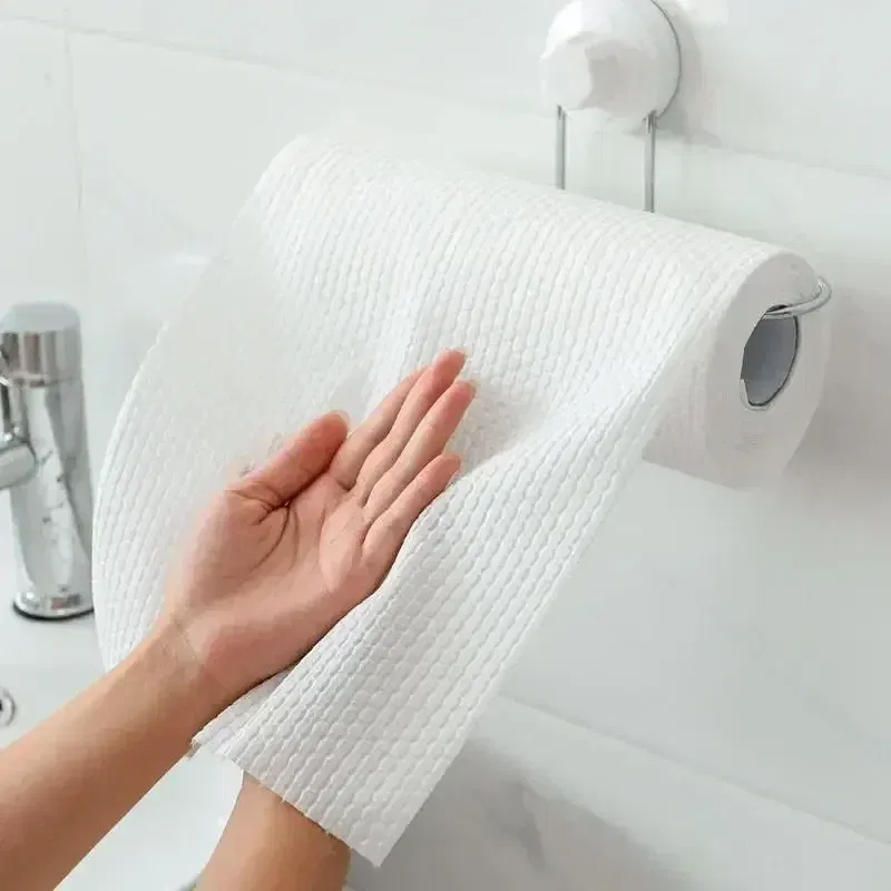 Color: Blue, Specification: 1 - 500/50pcs Reusable Kitchen Disposable Rags Non-Woven Cleaning Cloths Washing Dishcloths Rag Cloth Towels Non-stick Scouring Pads