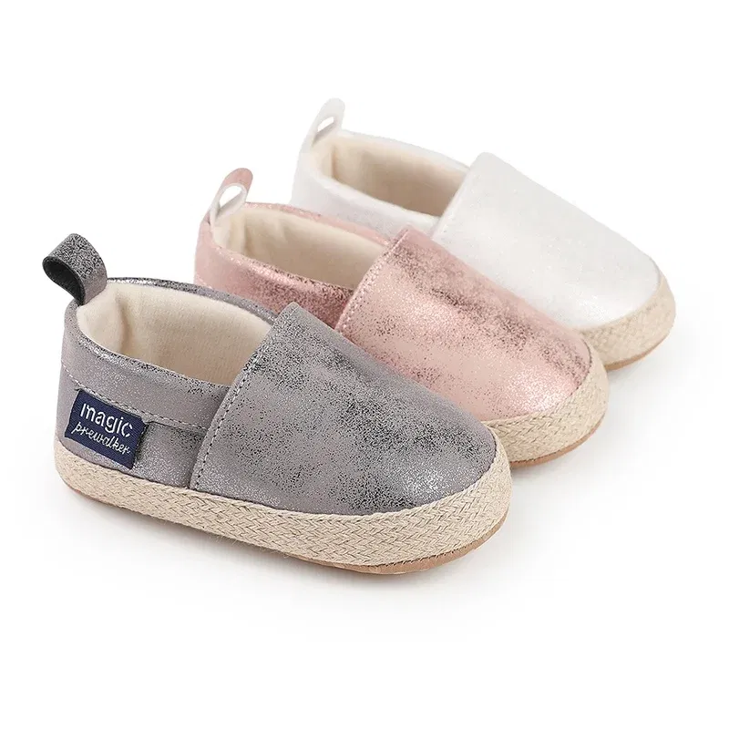 Color: Army Green, Shoe Size: 1 - Baby Boys Girls First Walkers Children Fashion Cute Soft Bottom Non-Slip Toddler Shoes Retro Soild Color Casual Shoes 0-18M