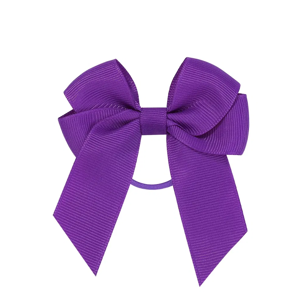 Sweet Hair Ribbon Hair Band for Girls Toddler Cheer Bow Head Rope Kids Headwear Double Ponytail Support Hair Accessories
