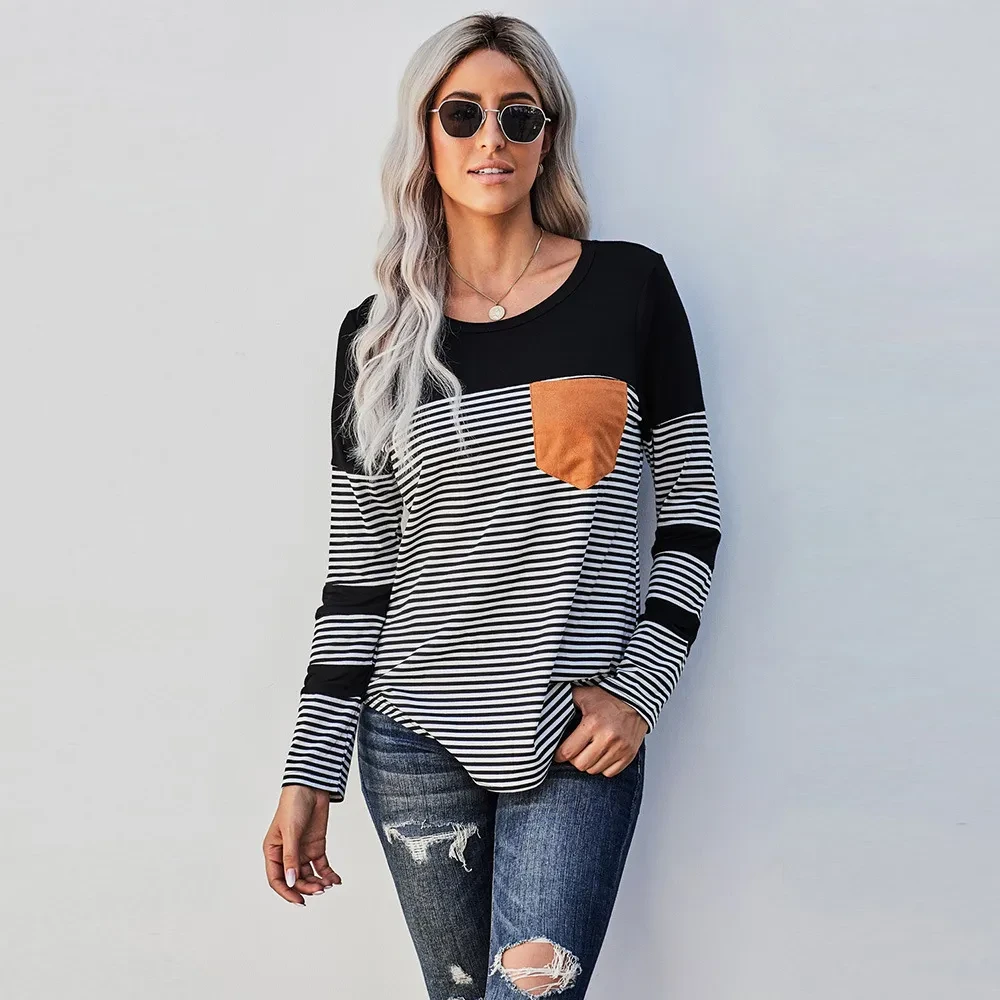 Long Sleeve Pocket Tee Shirts