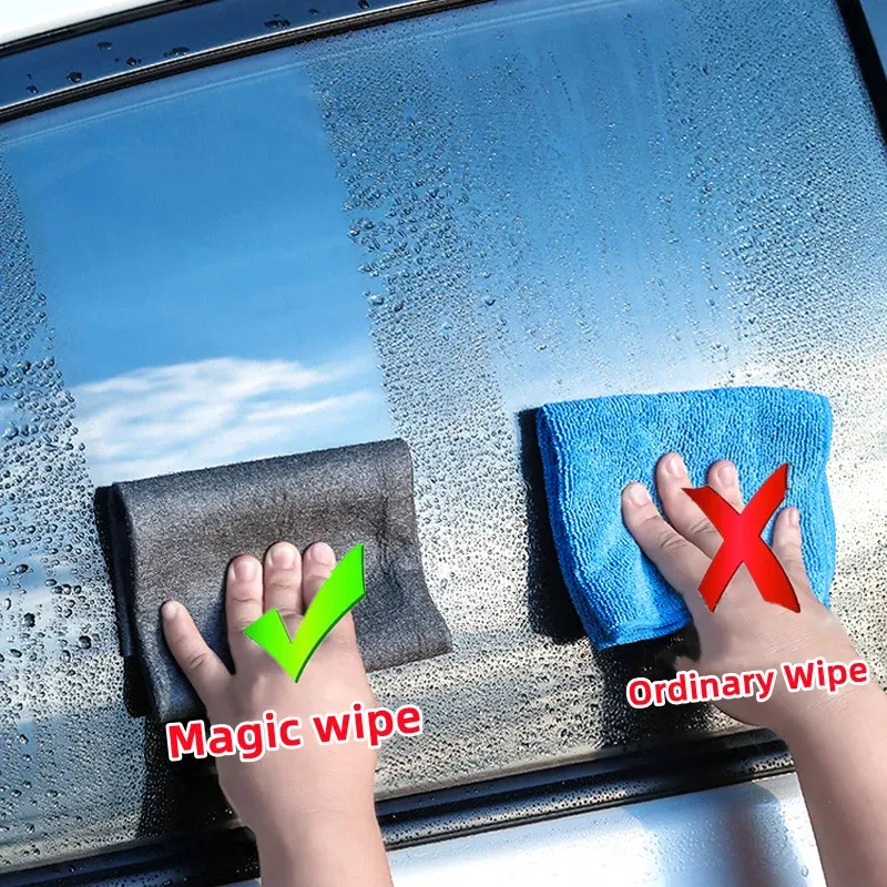 Color: WHITE, Specification: 20pcs, Ships From: CHINA - New Thickened Magic Cleaning Cloth Microfiber Glass Clean Towel Reusable Washable Lint-free Cleaning Rags for Kitchen Glass Car