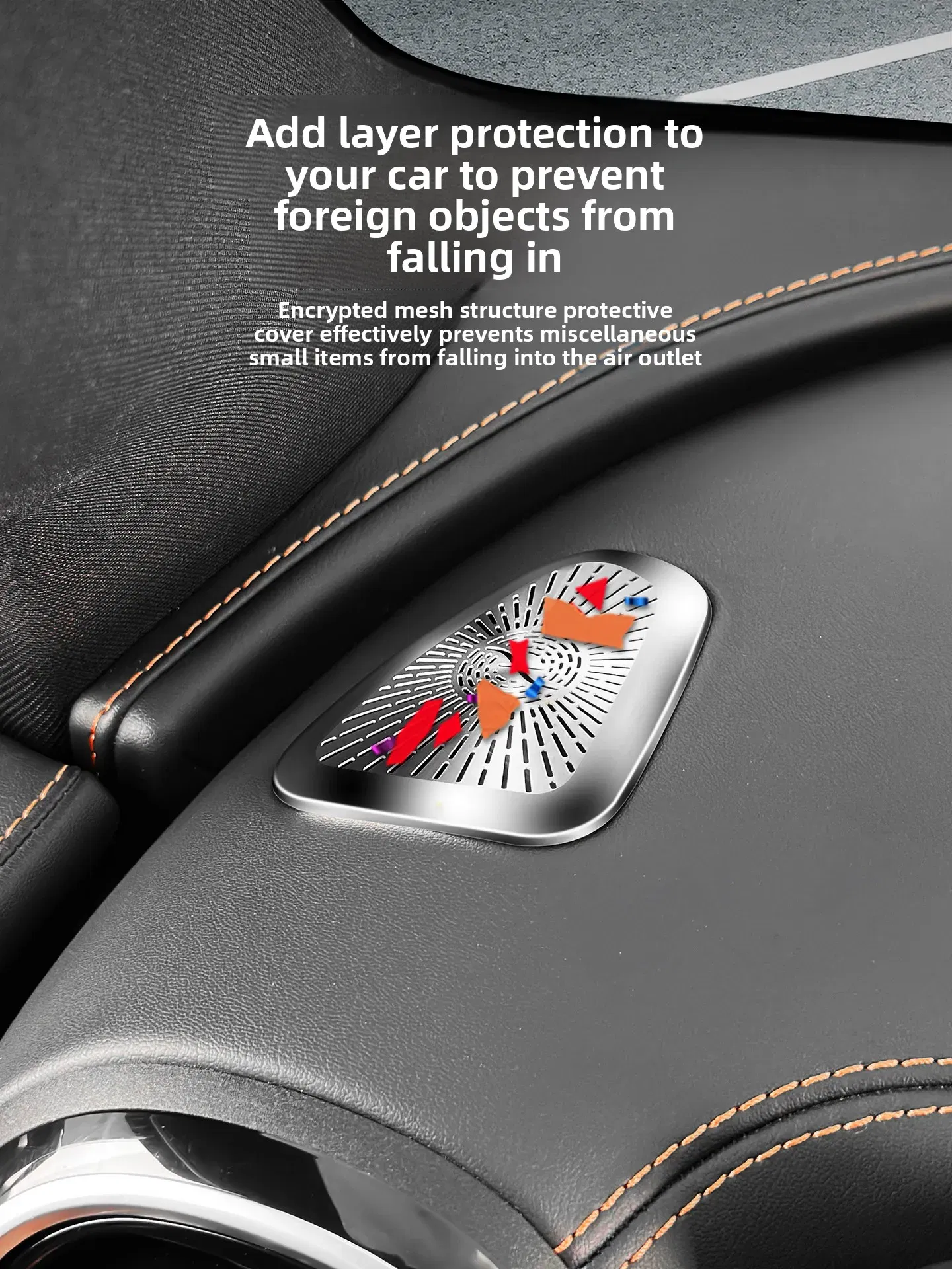 Color Name: Silver - LHDfor both sides Mercedes-Benz X254 GLC-class instrument air outlet protective cover GLC300 GLC260 car interior supplies 2023+