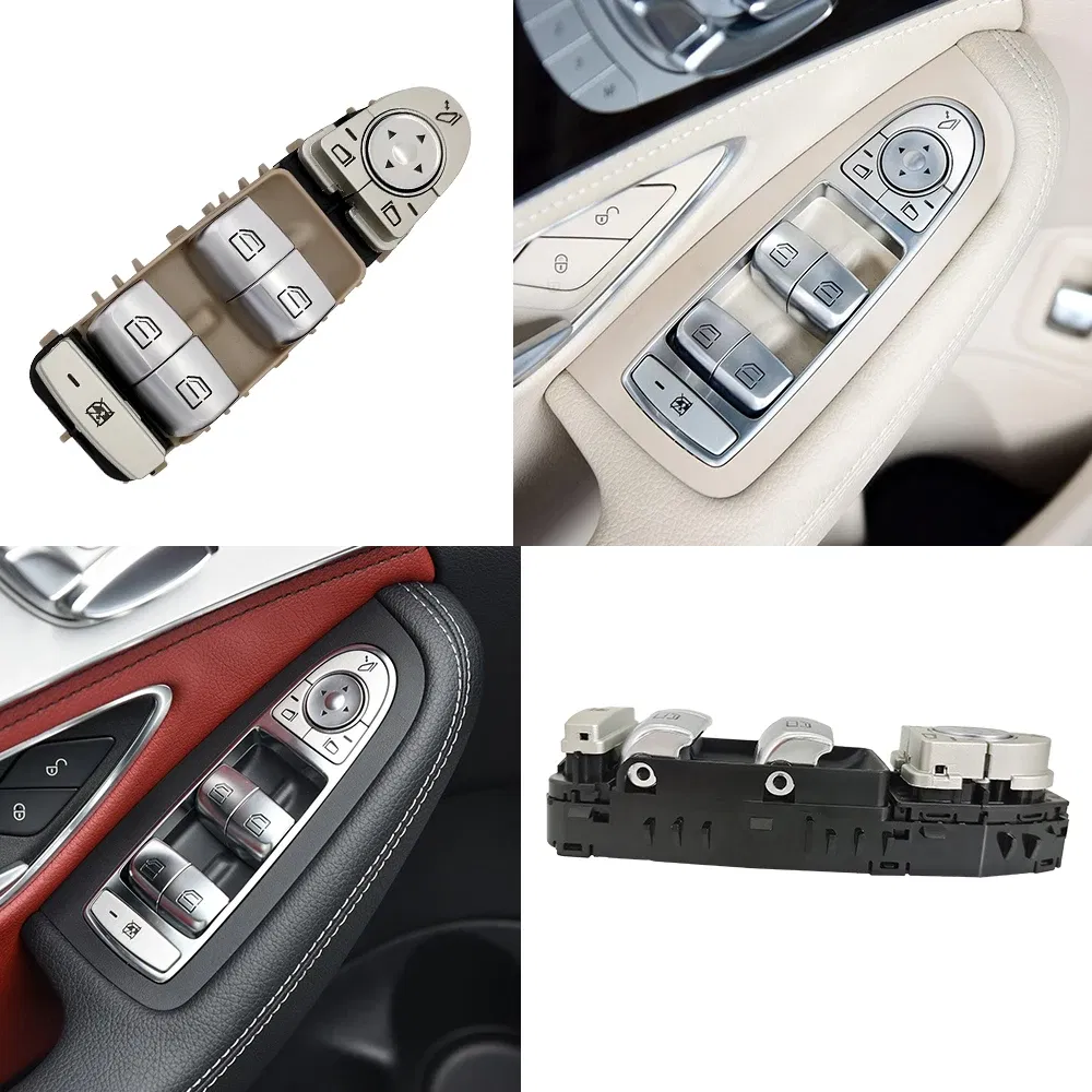 Color: Blue, Ships From: CHINA - For Benz W205 W253 W213 Car Electric Power Master Window Switch For Mercedes C E GLC Class 2015-2021 C200 E260 E300 2059056811