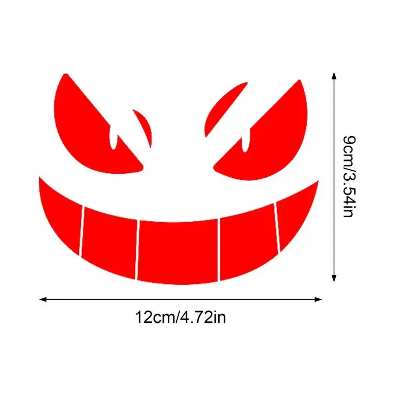 Color: Red, Ships From: CHINA - Reflective Eye Decal Waterproof Eyes Car Stickers Yellow Night Safety Driving Caution Tear-Resistant Horror Graphics For Bumpers