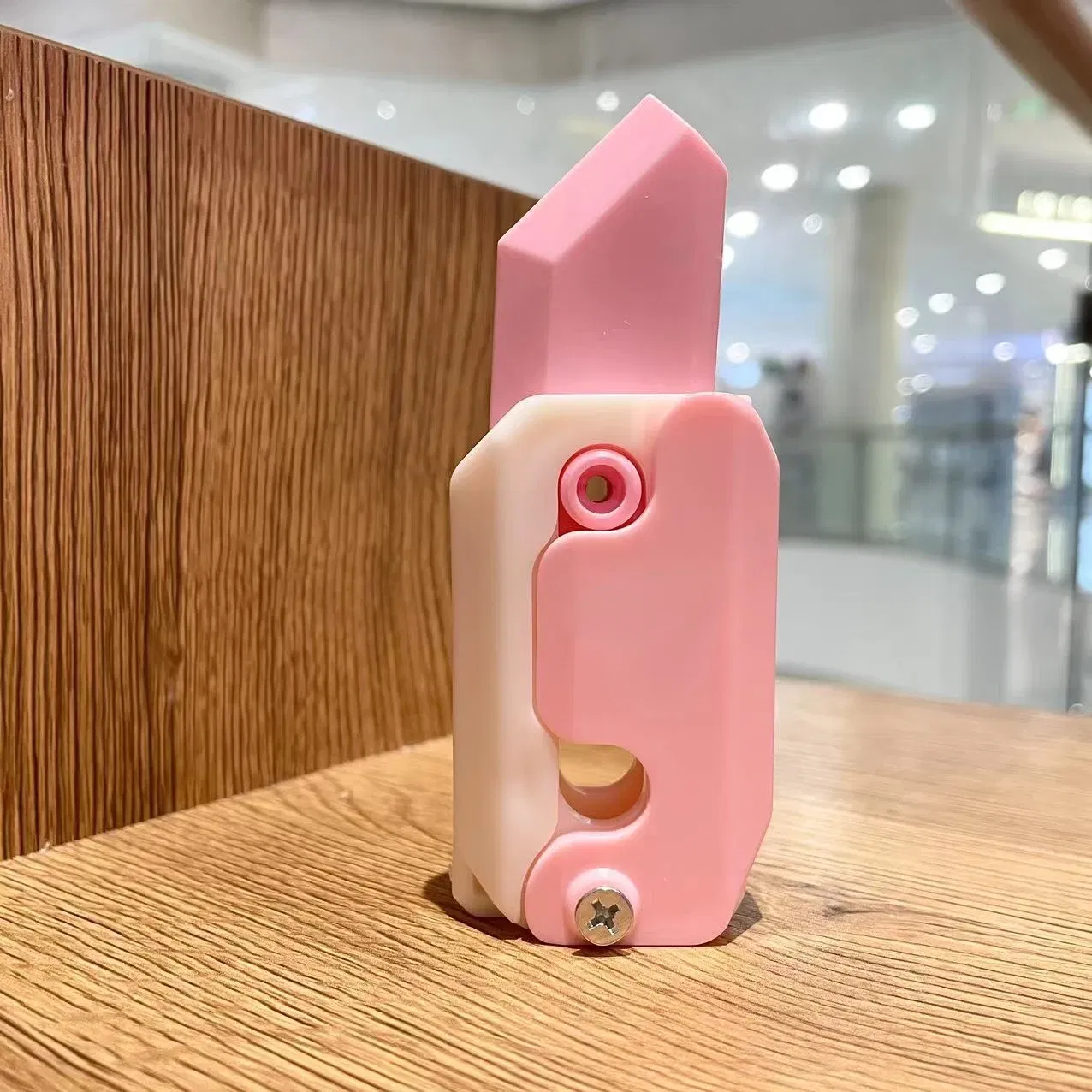 Color: Light Grey, Ships From: CHINA - Gravity Folding Claw Knife Radish Knife 3d Printing Gravity Knife Small Radish Knife Push Card Decompression Fidget  Mini Toy